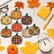 8-Piece Fall Pumpkin Diamond Art Coaster Set with Holder – DIY 5D Autumn Diamond Painting Kit for Adults & Beginners, Acrylic Craft Coasters with Tools Included, Seasonal Home Decor Gift